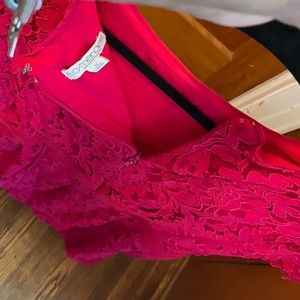 Hot pink lace